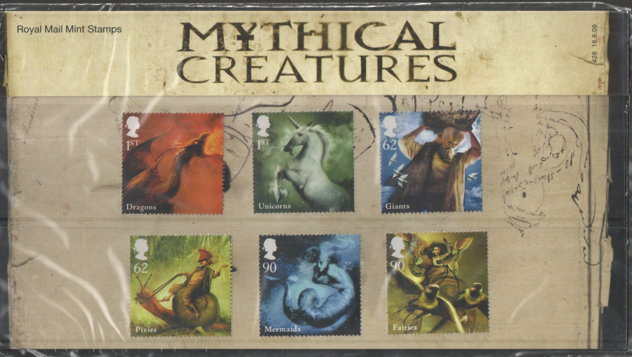 (image for) 2009 Mythical Creatures Presentation Pack 428 - Click Image to Close